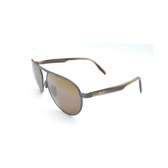 Maui Jim Swinging Bridge MJ 787-01C Brushed Chocolate / HCL® Bronze Sunglasses - Picture 1 of 6